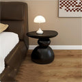 Modern Resin End Table | Black