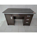 Office Table With 3 Side Drawers And Cupboard | 1.2 Meters
